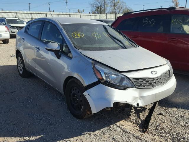 KNADM4A39F6453509 - 2015 KIA RIO LX SILVER photo 1