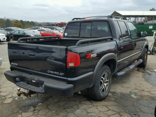 1GCDT13X54K130647 - 2004 CHEVROLET S TRUCK S1 BLACK photo 4