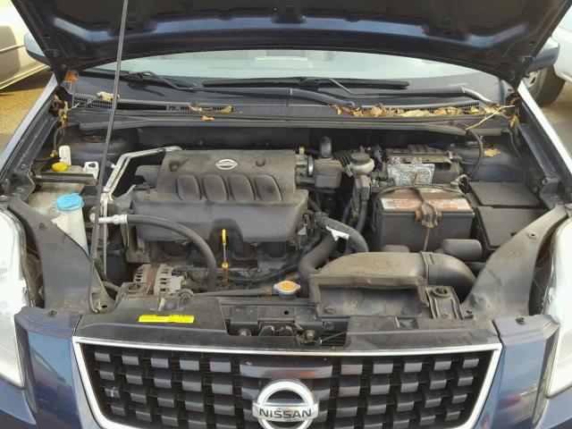 3N1AB61E58L758879 - 2008 NISSAN SENTRA 2.0 BLUE photo 7