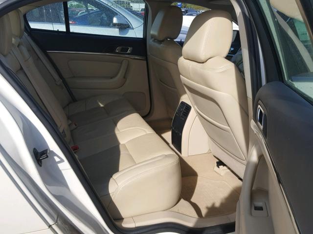 1LNHM93R69G620969 - 2009 LINCOLN MKS WHITE photo 6