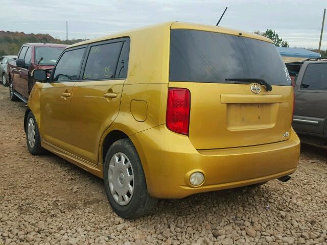 JTLKE50E981057780 - 2008 TOYOTA SCION XB 金色 照片 3