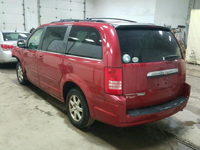 2A8HR54P58R611360 - 2008 CHRYSLER TOWN & COU RED photo 3