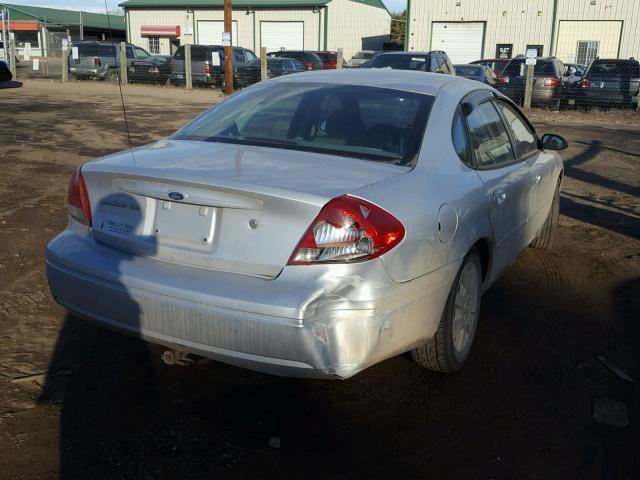 1FAHP53UX6A185905 - 2006 FORD TAURUS SE SILVER photo 4