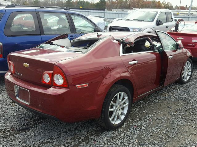 1G1ZE5EB4AF206669 - 2010 CHEVROLET MALIBU LTZ 勃艮第红 照片 4