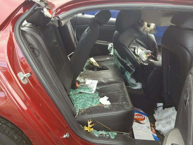 1G1ZE5EB4AF206669 - 2010 CHEVROLET MALIBU LTZ 勃艮第红 照片 6