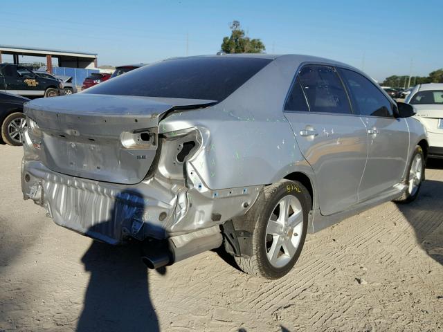 4T1BF1FK7DU218971 - 2013 TOYOTA CAMRY L SILVER photo 4