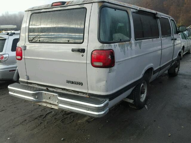 2B5WB35Y31K511442 - 2001 DODGE RAM WAGON GRAY photo 4