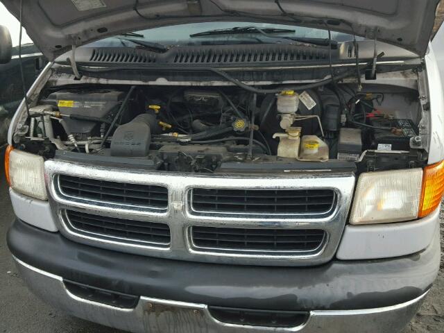 2B5WB35Y31K511442 - 2001 DODGE RAM WAGON GRAY photo 7