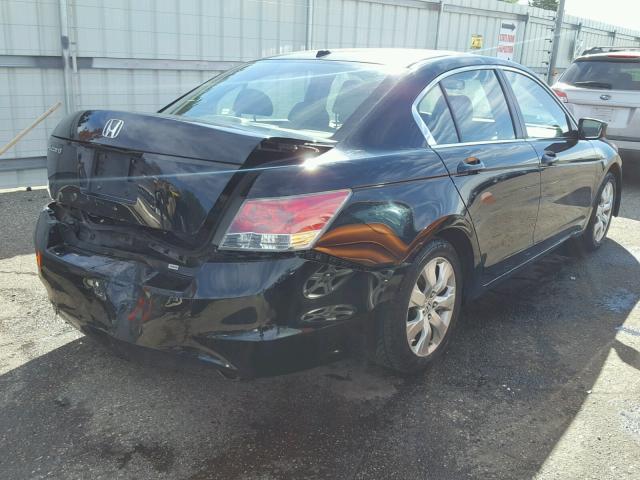 JHMCP26838C014730 - 2008 HONDA ACCORD EXL BLACK photo 4