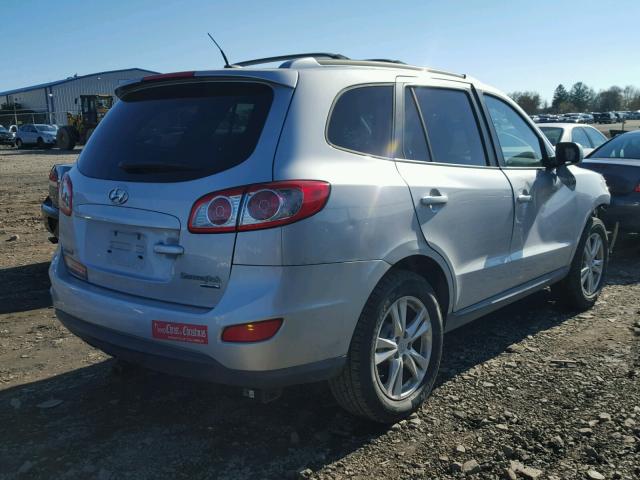 5NMSHDAG3AH343665 - 2010 HYUNDAI SANTA FE S SILVER photo 4