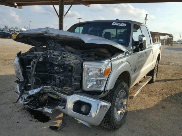 1FT7W2BT2CEB60890 - 2012 FORD F250 SUPER SILVER photo 2