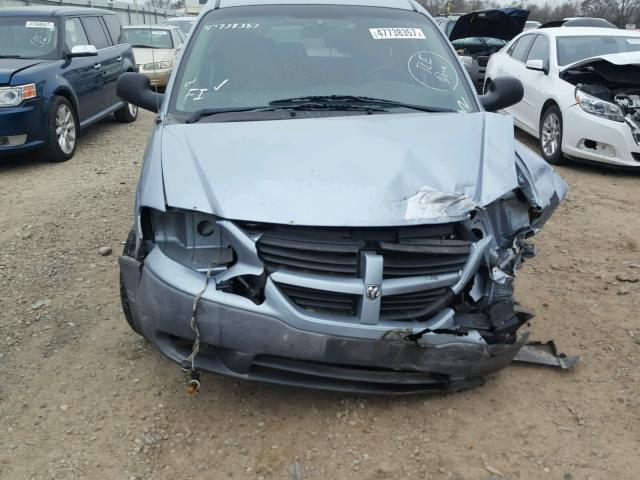 1D8GP25B35B310396 - 2005 DODGE CARAVAN SE BLUE photo 9