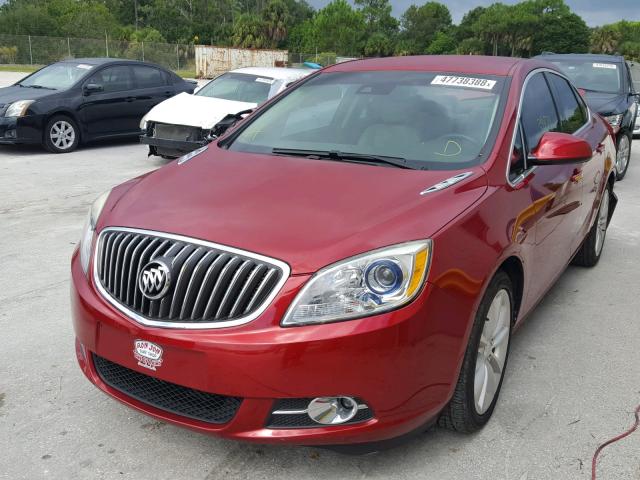 1G4PR5SK9E4185564 - 2014 BUICK VERANO CON BURGUNDY photo 2