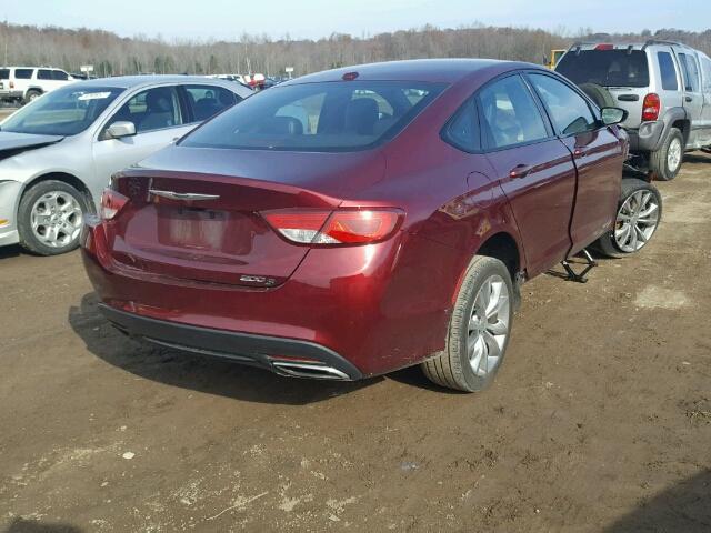 1C3CCCBB4GN116923 - 2016 CHRYSLER 200 S MAROON photo 4