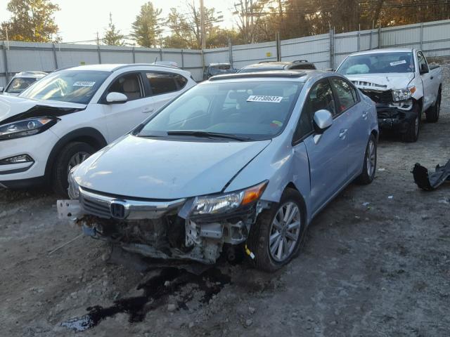 2HGFB2F89CH507090 - 2012 HONDA CIVIC EX 蓝色 照片 2
