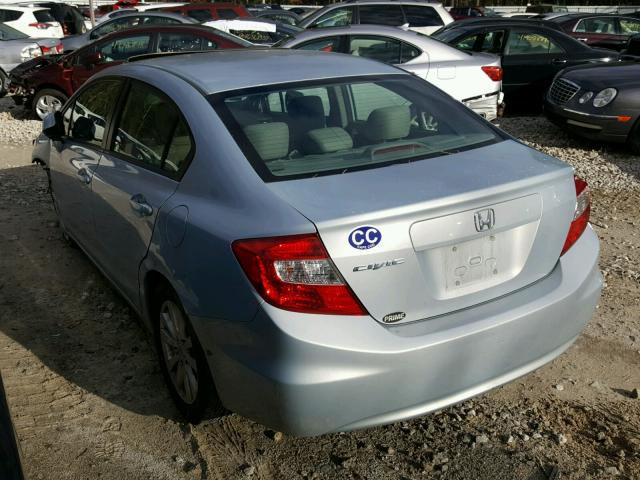 2HGFB2F89CH507090 - 2012 HONDA CIVIC EX BLUE photo 3