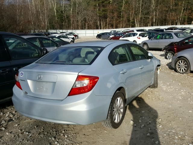 2HGFB2F89CH507090 - 2012 HONDA CIVIC EX 蓝色 照片 4