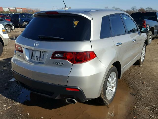 5J8TB2H25BA004424 - 2011 ACURA RDX GRAY photo 4