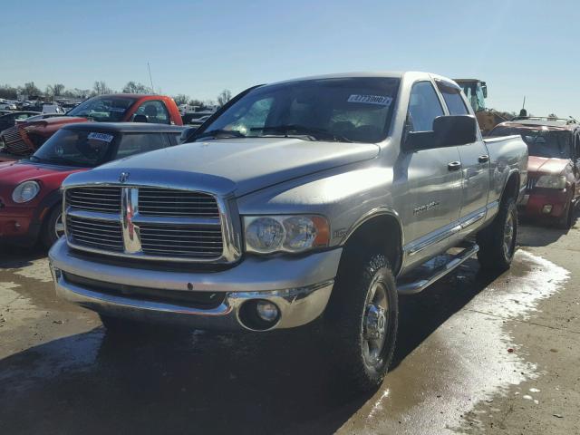 3D7KU28D74G106792 - 2004 DODGE RAM 2500 S SILVER photo 2