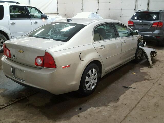 1G1ZC5E01CF192544 - 2012 CHEVROLET MALIBU 1LT GOLD photo 4