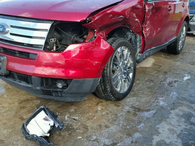 2FMDK49C78BA92276 - 2008 FORD EDGE LIMIT RED photo 9