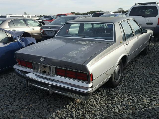 1G1BN51H5H9110943 - 1987 CHEVROLET CAPRICE CL 灰色 照片 4