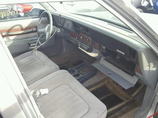 1G1BN51H5H9110943 - 1987 CHEVROLET CAPRICE CL GRAY photo 5