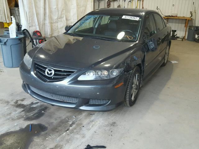 1YVHP84D055M04446 - 2005 MAZDA 6 S GRAY photo 2