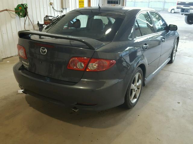 1YVHP84D055M04446 - 2005 MAZDA 6 S GRAY photo 4