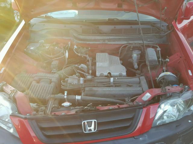 JHLRD18611C038222 - 2001 HONDA CR-V EX RED photo 7