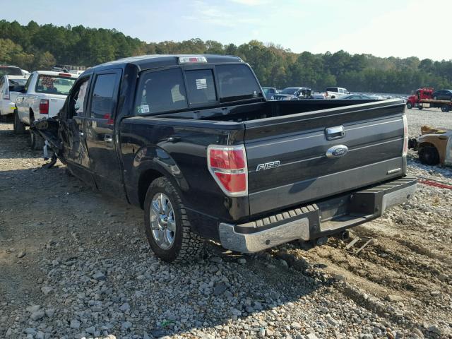 1FTFW1CF5EFB87478 - 2014 FORD F150 SUPER BLACK photo 3