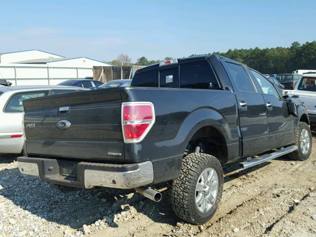 1FTFW1CF5EFB87478 - 2014 FORD F150 SUPER BLACK photo 4