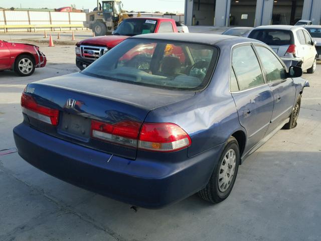 1HGCF86612A157427 - 2002 HONDA ACCORD VAL BLUE photo 4