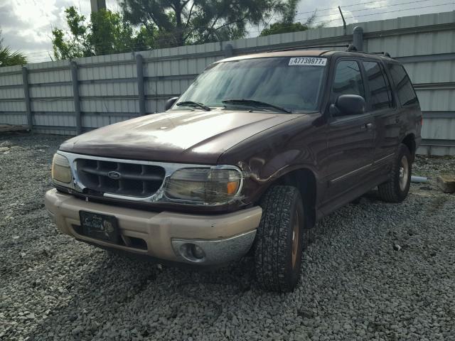 1FMZU32X5XUC75854 - 1999 FORD EXPLORER BURGUNDY photo 2