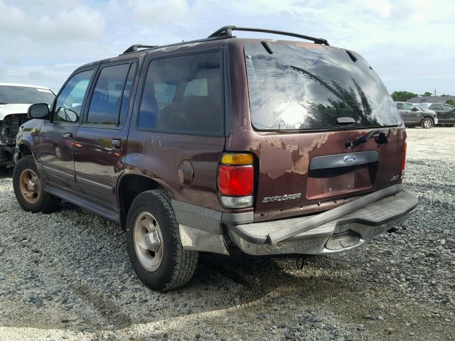 1FMZU32X5XUC75854 - 1999 FORD EXPLORER BURGUNDY photo 3