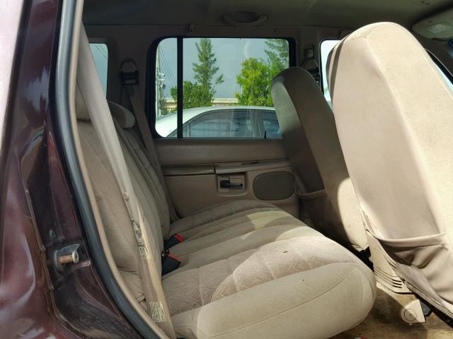 1FMZU32X5XUC75854 - 1999 FORD EXPLORER BURGUNDY photo 6