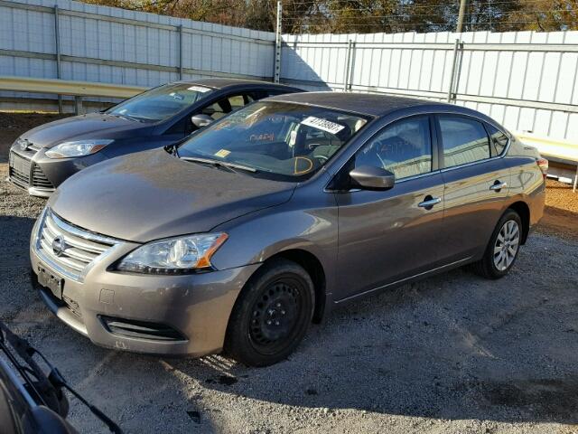 3N1AB7AP3FY299102 - 2015 NISSAN SENTRA S CHARCOAL photo 2