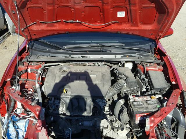 2T1BURHE3GC610251 - 2016 TOYOTA COROLLA L RED photo 7