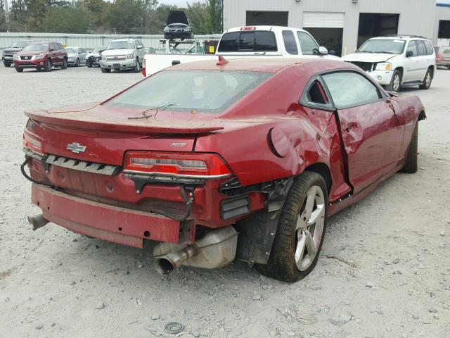 2G1FK1EJ0E9163300 - 2014 CHEVROLET CAMARO 2SS RED photo 4