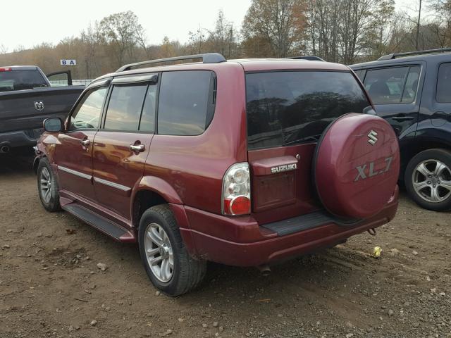 JS3TX92V564102354 - 2006 SUZUKI XL7 BURGUNDY photo 3