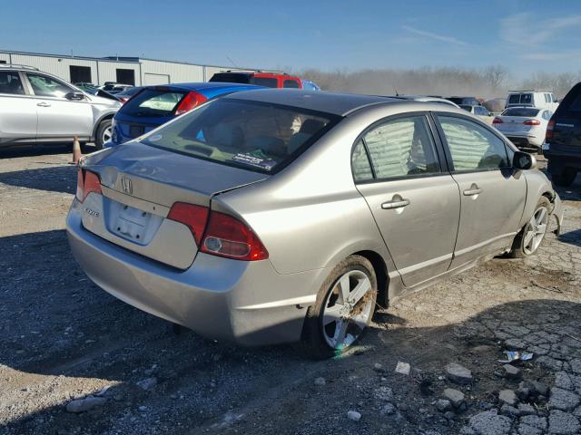 1HGFA16896L107602 - 2006 HONDA CIVIC EX BEIGE photo 4