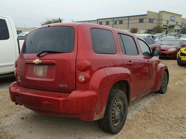 3GNBAADB1AS556343 - 2010 CHEVROLET HHR LS Burdeos foto 4