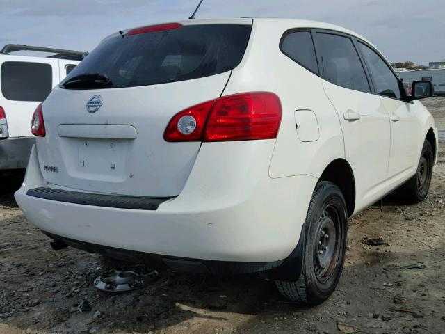 JN8AS58T68W302013 - 2008 NISSAN ROGUE S WHITE photo 4