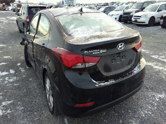 KMHDH4AE0FU416591 - 2015 HYUNDAI ELANTRA SE BLACK photo 3