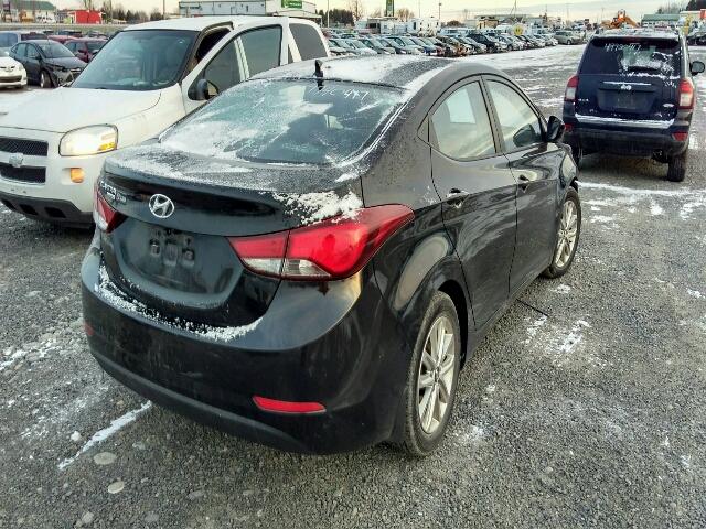 KMHDH4AE0FU416591 - 2015 HYUNDAI ELANTRA SE BLACK photo 4