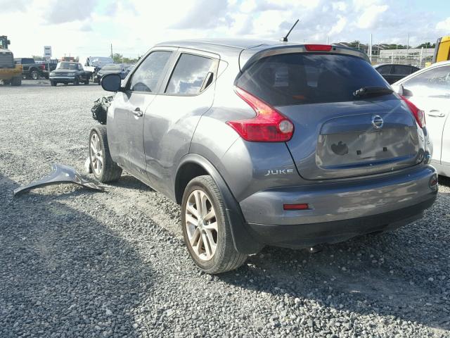 JN8AF5MR1ET450548 - 2014 NISSAN JUKE S GRAY photo 3