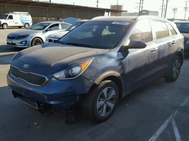 KNDCB3LC8J5138517 - 2018 KIA NIRO FE BLUE photo 2