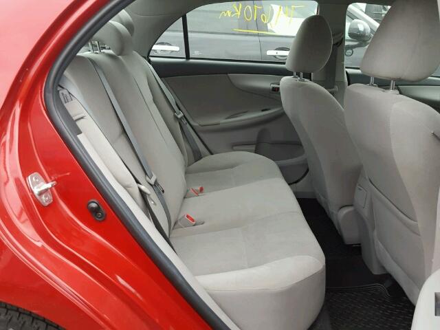 2T1BU4EE7DC064444 - 2013 TOYOTA COROLLA BA RED photo 6