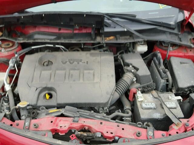 2T1BU4EE7DC064444 - 2013 TOYOTA COROLLA BA RED photo 7