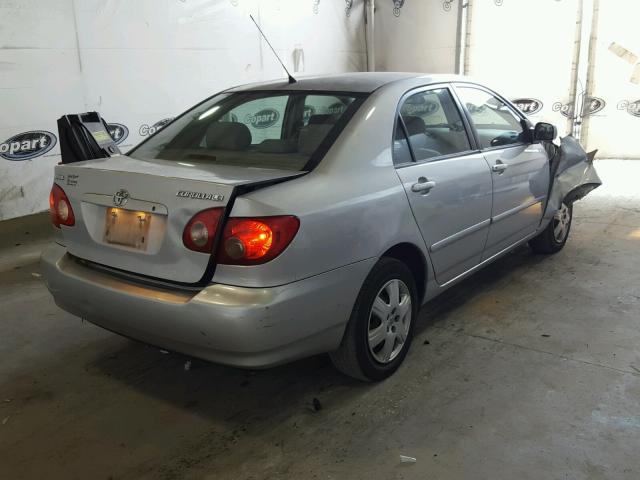 1NXBR32E16Z645195 - 2006 TOYOTA COROLLA CE SILVER photo 4